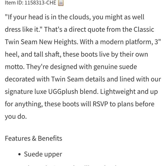 Ugg Classic Twin Seam New Heights Platform Boots - Picture 6 of 11